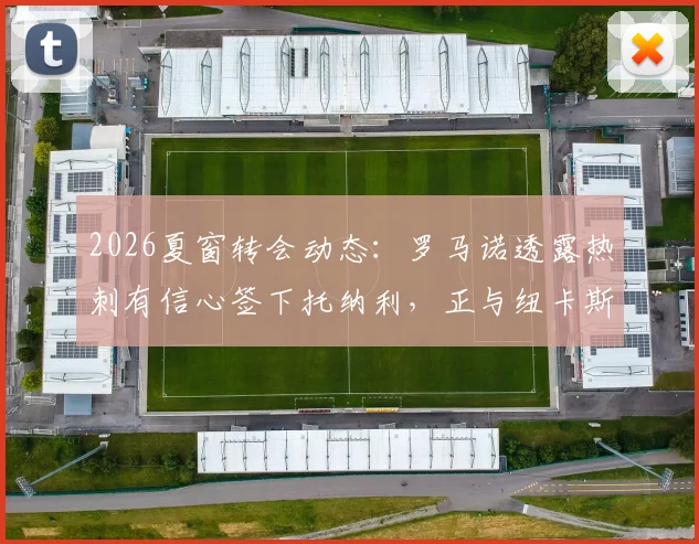 2026夏窗转会动态:罗马诺透露热刺有信心签下托纳利,正与纽卡斯尔就转会费进行谈判