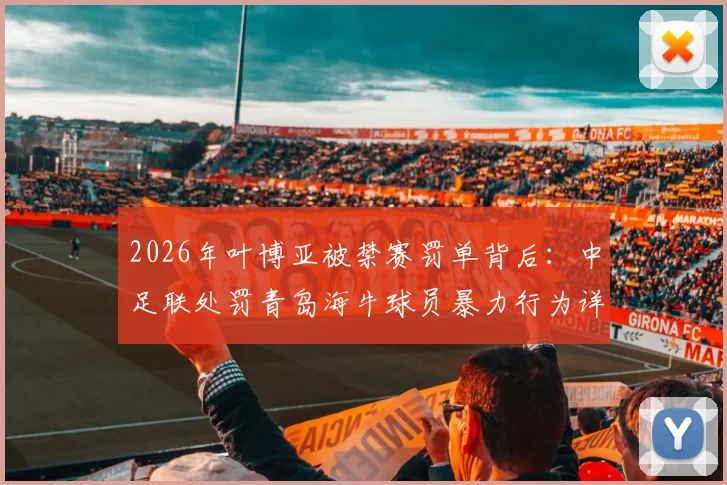 2026年叶博亚被禁赛罚单背后：中足联处罚青岛海牛球员暴力行为详解，球队应对策略